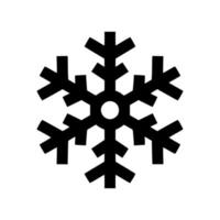 conception d'illustration vectorielle icône flocon de neige vecteur