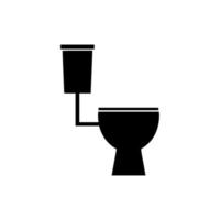 conception simple d'icône de vecteur de toilette