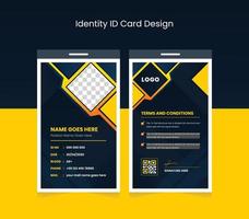 conception d'identité officielle d'entreprise mise en page de carte d'identité mise en page abstraite moderne colorée vecteur