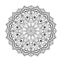 fond de mandala dans un style ethnique vecteur