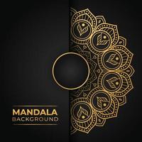 fond de mandala de luxe vecteur