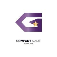 g lettre logo conçoit un vecteur de modèle pour la marque ou l'entreprise et autre