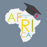 L'éducation à l'école de commerce en Afrique concept vector illustration