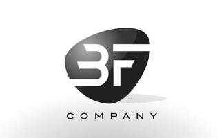 logo bf. vecteur de conception de lettre.