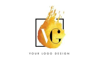 logo lettre vg concept de brosse splash violet circulaire. vecteur