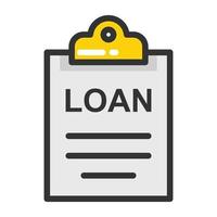 concepts de demande de prêt vecteur