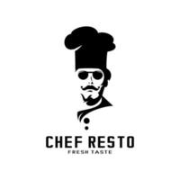 vecteur de logo homme chef