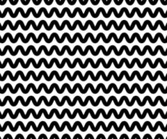 motif de lignes en zigzag. ligne ondulée noire sur fond blanc. illustration vectorielle de vague abstraite. papier numérique pour les remplissages de page, la conception Web, l'impression textile. art vectoriel. vecteur