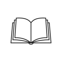 modèle d'icône de livre couleur noire modifiable. illustration vectorielle plate de symbole d'icône de livre pour la conception graphique et web. vecteur