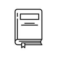 modèle d'icône de livre couleur noire modifiable. illustration vectorielle plate de symbole d'icône de livre pour la conception graphique et web. vecteur