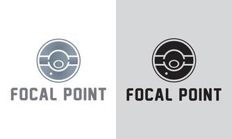 logo d'icônes de point focal dans un design plat avec des éléments pour les concepts mobiles et les applications Web. vecteur