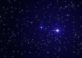 l'étoile brille sur la crèche de noël de jésus christ. ciel étoilé la nuit, un bel espace avec une nébuleuse. abstrait avec des étoiles, espace. illustration vectorielle pour bannière, brochure vecteur