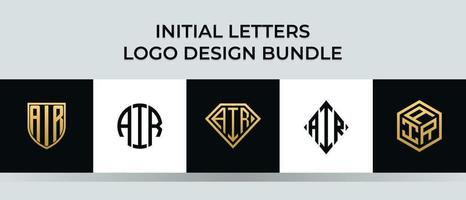 paquet de conceptions de logo d'air de lettres initiales vecteur