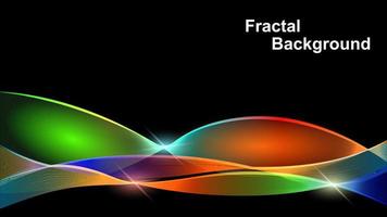 fond de lignes fractales dégradées vecteur