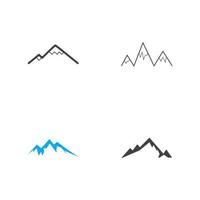 montagne icône logo modèle vector illustration design