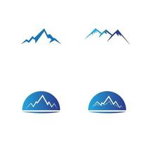 montagne icône logo modèle vector illustration design