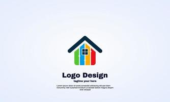 illustrator finance house logo design élément vectoriel