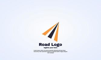 illustration de conception de logo de route idée vectorielle vecteur