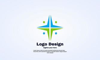 modèle de conception de logo sain de protection vectorielle vecteur