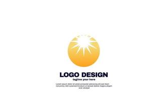 vecteur stock abstrait société soleil lumière été logo design vecteur