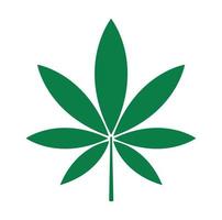 symbole de feuille de marijuana vecteur