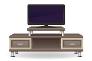 illustration vectorielle de tv table furniture vecteur