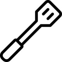 illustration de l'icône de la ligne de la spatule vecteur