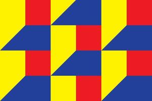 fond de couleurs primaires, bleu, rouge et jaune avec forme géométrique. illustration vectorielle. vecteur