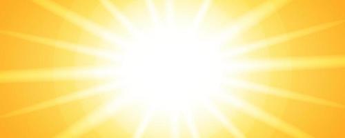 conception de bannière d'été abstraite avec des lumières du soleil brillantes