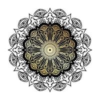 vecteur rond cercle abstrait. style mandala de luxe.