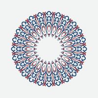 mandala épique. éléments décoratifs de l'emballage imprimable. motif oriental, mystique, alchimique. modèle de page à colorier. illustration vectorielle. vecteur