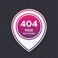 404 page introuvable, illustration vectorielle vecteur