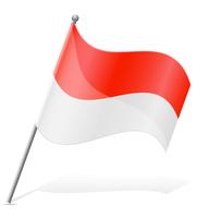 drapeau de l&#39;illustration vectorielle Indonésie