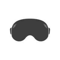 casque de réalité virtuelle. icône plate de lunettes vr. dispositif de lunettes vr pour jeu informatique. vecteur