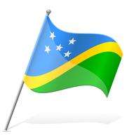 drapeau des îles Salomon vector illustration