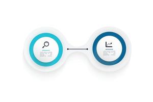 visualisation des données d'entreprise. diagramme de processus. éléments abstraits du graphique, diagramme avec étapes, modèle d'infographie avec options. illustration vectorielle. vecteur