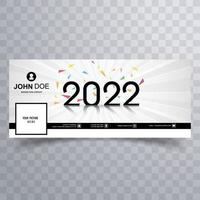 belle conception de bonne année 2022 vecteur