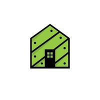 la conception du logo pour une maison en bois est unique et forte vecteur