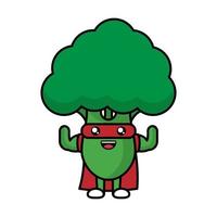 illustration de légumes brocoli mignon vecteur