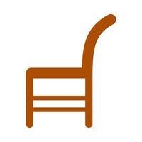 chaise plate illustration vecteur