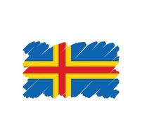 conception de vecteur libre de drapeau des îles aland