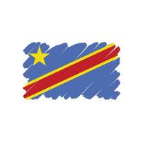 vecteur de drapeau de la république congo