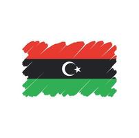 vecteur gratuit de signe de symbole de drapeau de la libye