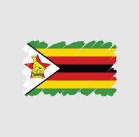 conception de vecteur libre du drapeau du zimbabwe