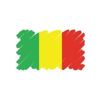 vecteur gratuit de signe de symbole de drapeau mali