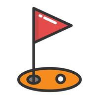 notions de parcours de golf vecteur