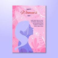 affiche de la journée internationale de la femme vecteur