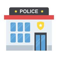 concepts de poste de police vecteur