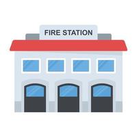 concepts de caserne de pompiers vecteur