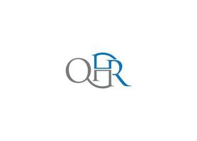 qhr lettre initiale création de logo moderne modèle d'icône de vecteur de conception